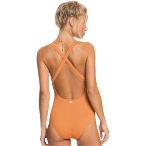 Roxy Orange Women's One Piece Swimsuit